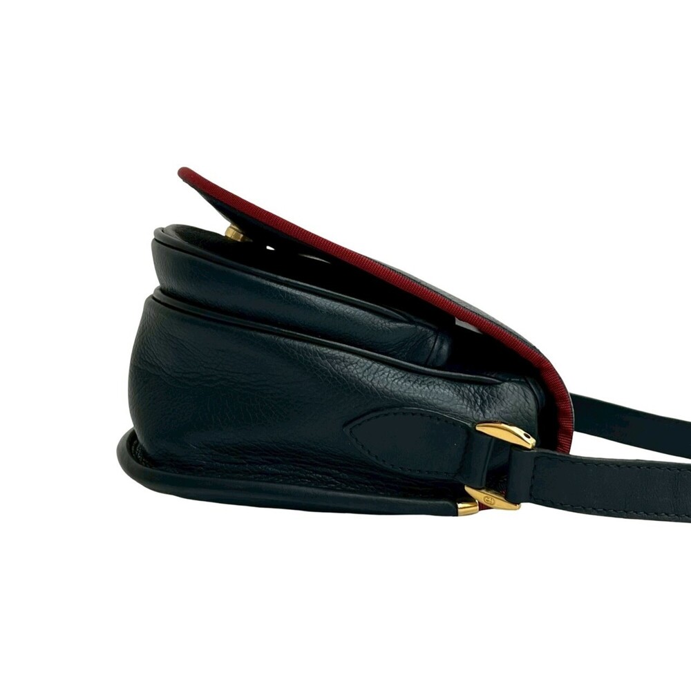 GUCCI Authentic Red Leather Pochette Shoulder Bag - Picture 6 of 10